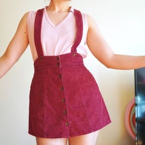 Fun Suspenders retro overall romper dress